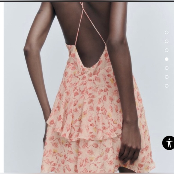 PRINTED SHORT DRESS - Picture 4 of 6